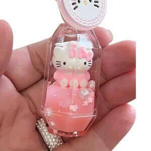 Hello Kitty Floating Geometric Bubble Keychain Wristlet